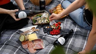 Mittagessen im Weinberg