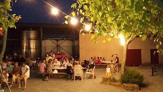 Festa di tapas mai vista prima davanti al vino al Domaine Sainte Octime