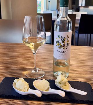 Weinprobe mit passender Eiscreme