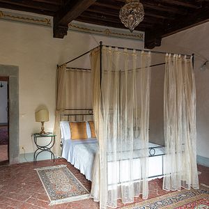 Habitación familiar en el Castillo de Meleto