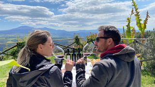 Dégustation de vins avec une vue à couper le souffle