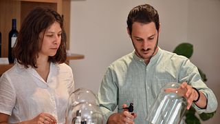 Vino e stimolazione sensoriale a Le Jas des Papes
