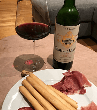 Weinprobe im Chateau Dudon