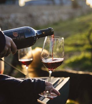 Enkel vinprovning på Cantine Polvanera