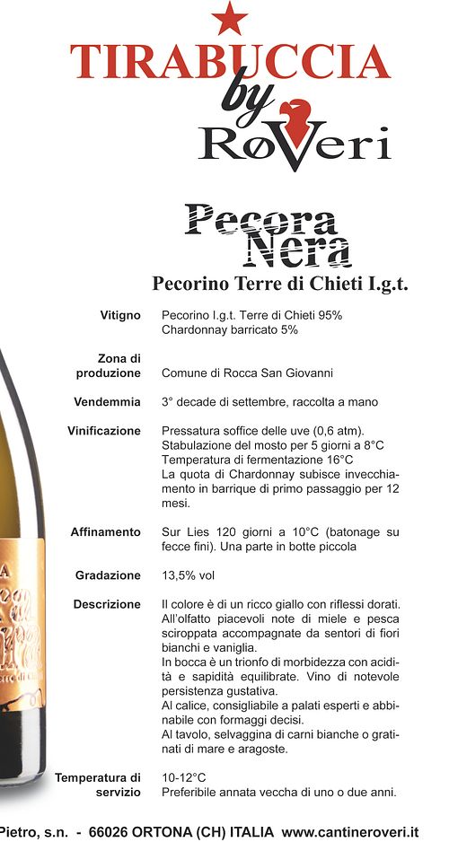 PECORA NERA-TIRABUCCIA - Cantine Roveri