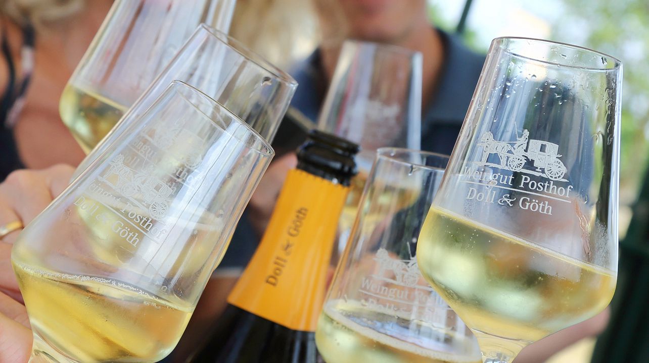 Degustação de vinhos no Posthof Doll & Göth