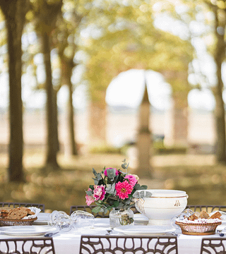 Picknick im Weinberg von Château Loudenne
