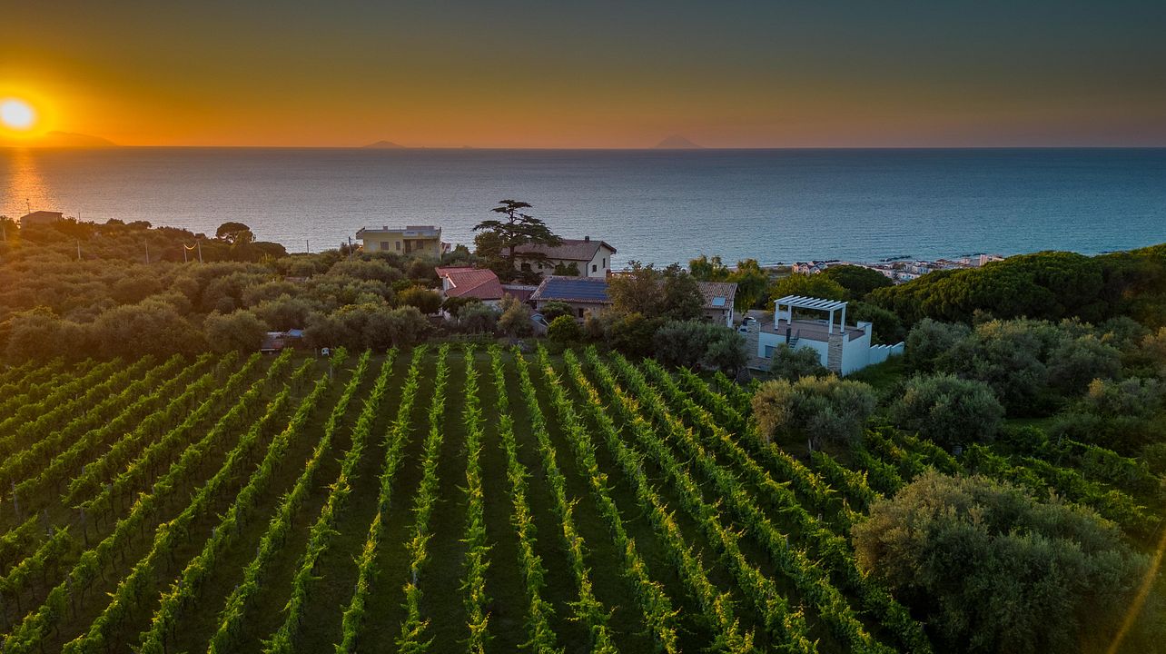 Sicilian Flavors in front of Eolian Islands