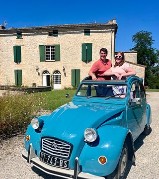 Excursion d'une demi-journée dans le Médoc en voiture ancienne