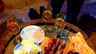 Dégustation de vin, dîner, vendanges de Ceep au Marani de Lomtadze