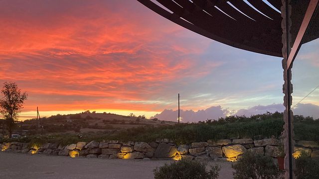 Wine and Sunset at Azienda Agricola Purovino