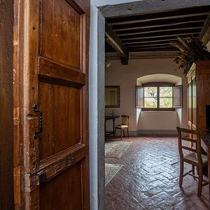 Habitación familiar en el Castillo de Meleto
