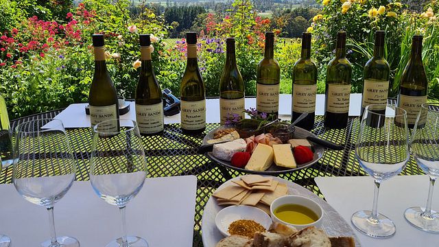 Degustazione di vini e tour al Grey Sands Vineyard