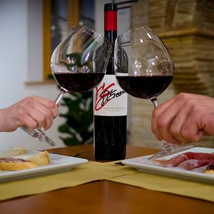 Visita e degustação de vinhos com produtos locais no D'Erasmo Vini com pernoite