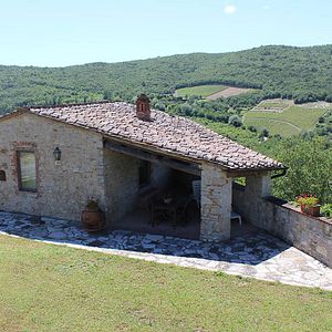 "Ginestre" Villa Bo på Castello di Meleto