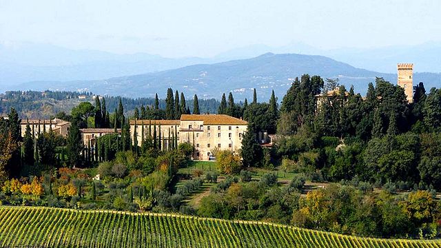 Vinprovning och lätt lunch i Toscana på Castello Sonnino