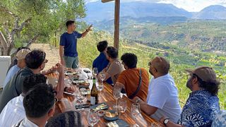 Weinprobe des Weinguts „YAMAS“ in Dafnes, Heraklion, Kreta