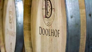 La salle de dégustation du domaine viticole Doolhof