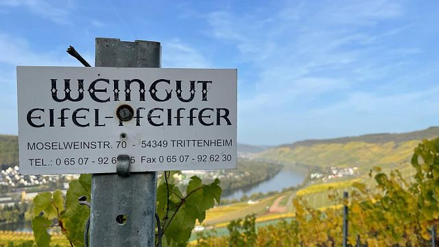 Weinprobe im Weingut Eifel-Pfeiffer