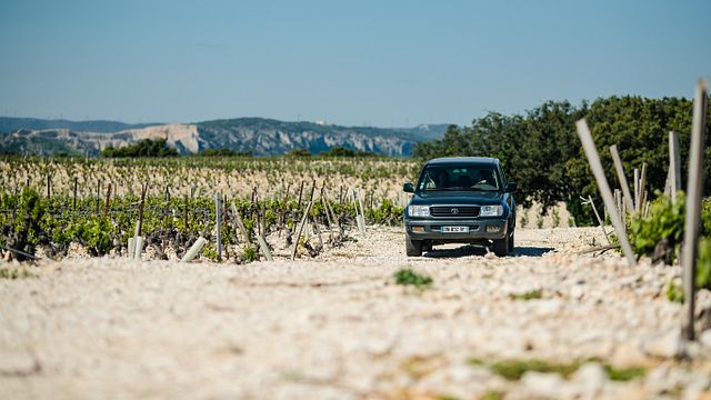 Tour durch unsere Châteauneuf-du-Pape-Weinberge im Geländewagen & Verkostung von 3 Weinen