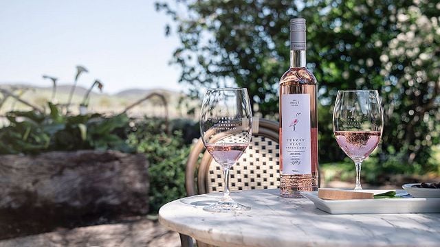 Degustação de vinhos premium na Turkey Flat Vineyards