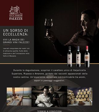 Degustação Base Deguastazione no Az.Agr. Falezze de Anselmi Luca
