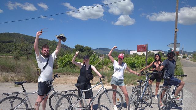 Radfahren für Vino-Radtour ab Sitges 