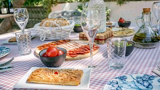 Breakfast in the Art Nouveau Garden of Cava Rovellats