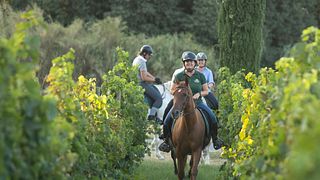 Esperienza di equitazione e degustazione di vini