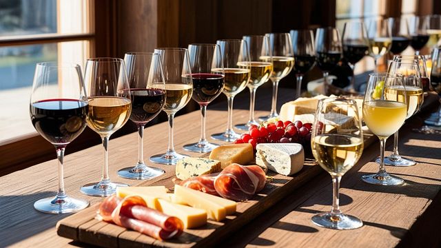 Visita à vinícola e degustação de 4 vinhos com aperitivos