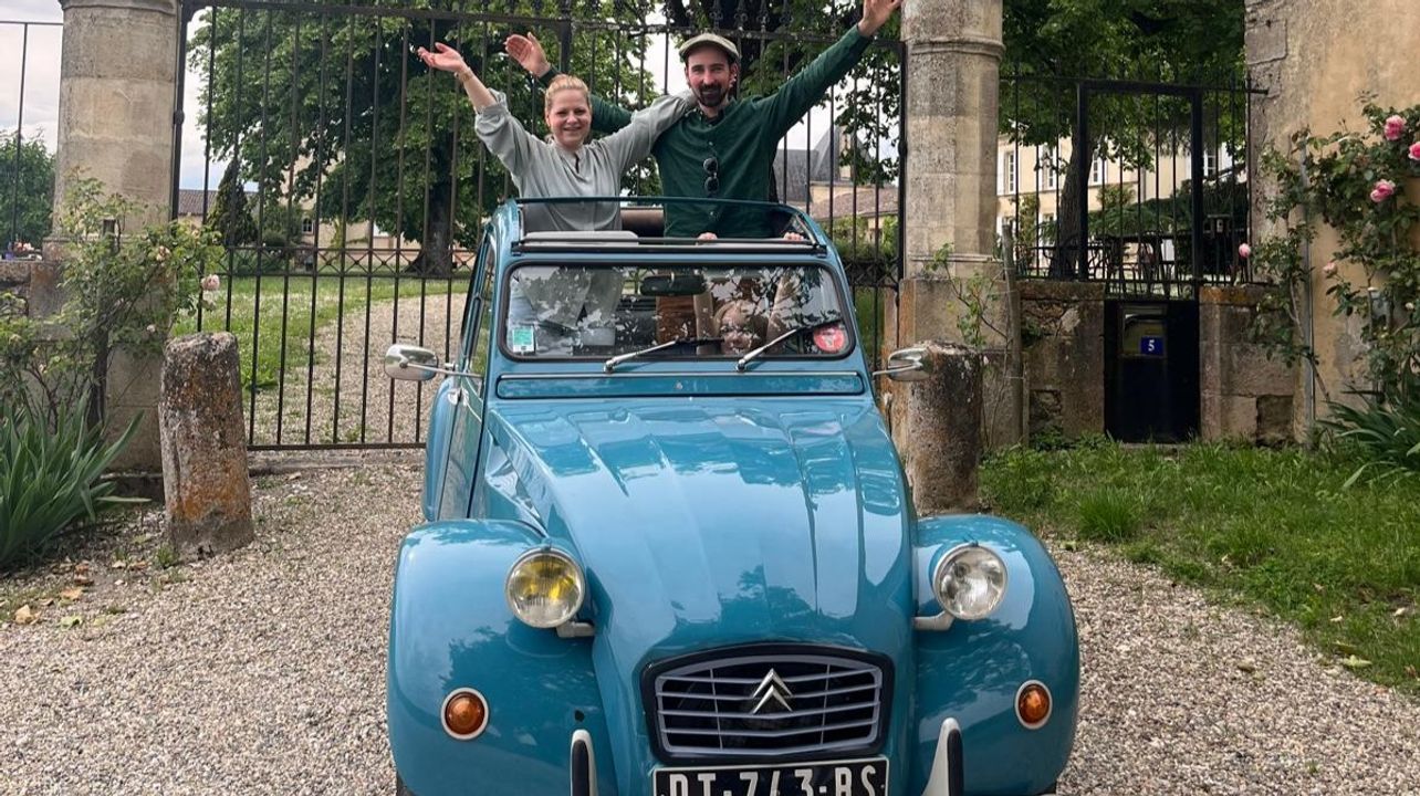 Meio dia em Pomerol e Saint-Emilion em um carro antigo