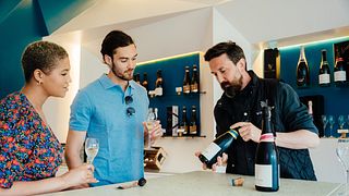 Uma degustação de vinhos da Ridgeview