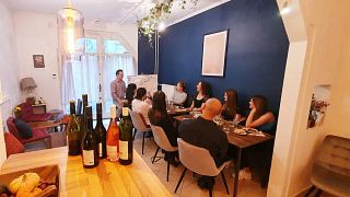 Ungarische Weinprobe aus ungarischen Trauben