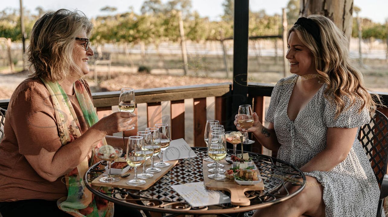 Volée verticale de vins Vermentino chez Barangaroo Boutique Wines