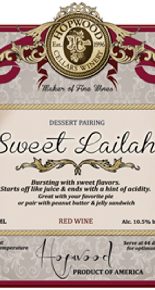 Sweet Lailah - Hopwood Cellars Winery