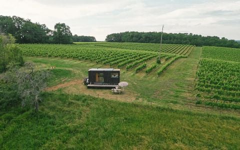 Noche biodinámica en la Tiny House | Château Couronneau