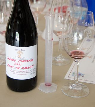 Aula de mistura de vinhos