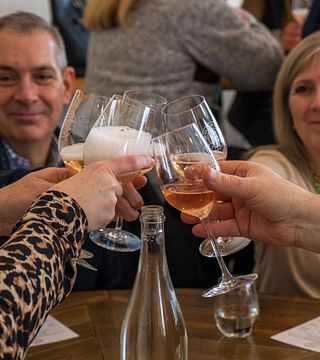 Degustazione di vini presso l'azienda vinicola Bonobo