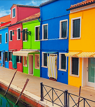 Tour delle isole: Burano e Murano e visita dei vigneti a Mazzorbo