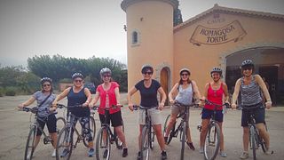 Passeio de bicicleta Ciclismo para Vino saindo de Sitges 