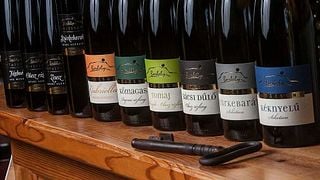 Degustazione di vini presso l'azienda vinicola della famiglia Borbély Kft.