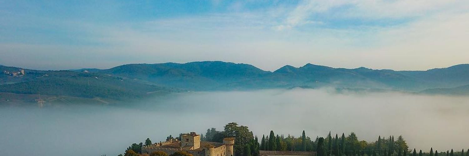 Castello Di Meleto - Viticola Toscana Società Agricola Per Azioni - aerial view of estates