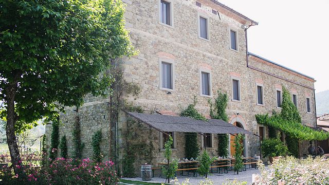 Weinprobe mit Wurstplatte