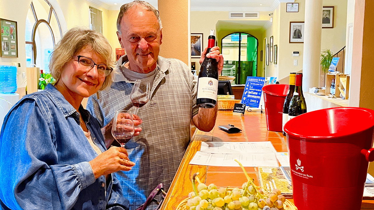 Pomeriggio di degustazione vini in 2 cantine di Châteauneuf du Pape