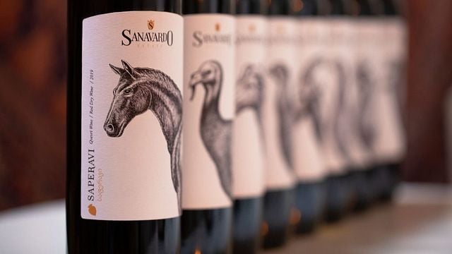 Degustação de vinhos populares na Sanavardo Estate
