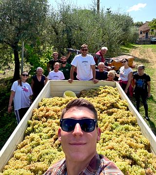 Recorra los viñedos toscanos y deguste vinos artesanales, entre ellos Passito.