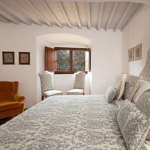 Quarto "Deluxe" no Castelo de Meleto