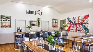 Wine tasting at Latitude 32 Wines