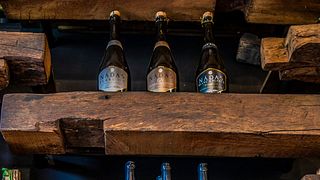 Dégustation de vins dans un petit domaine viticole familial chaleureux près de Budapest