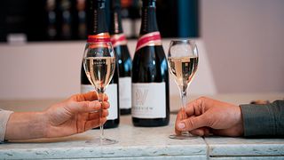 Un assaggio di degustazione di vini a Ridgeview